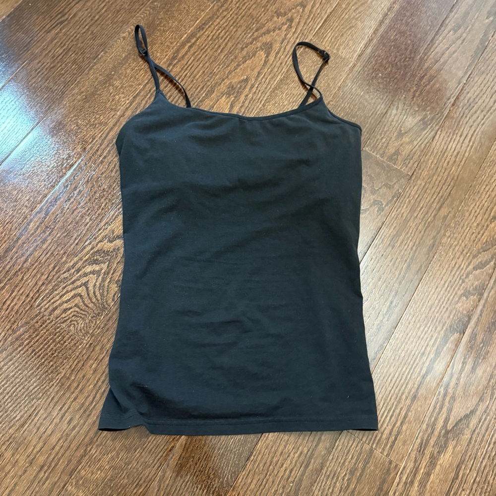 Black Fitted Sleeveless Camisole